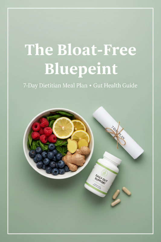 The Bloat-Free Blueprint - Minimalist Pinterest Pin